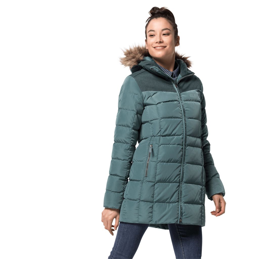 Jack Wolfskin BAFFIN ISLAND Vestes Femme Vert Clair - UABOIGY-38